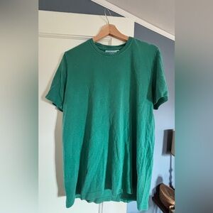 Jungmaven American made Mens green hemp cotton T-shirt-Small